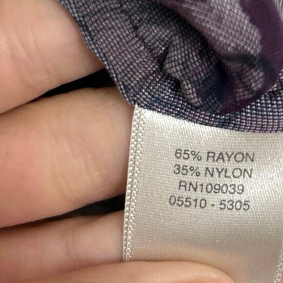 Velvet Floral Burnout Blouse Whimsigoth Boho Romantic Button Down Top Large - Picture 9 of 10